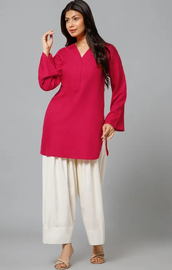 Solid Tunic with Palazzos - Product Details
